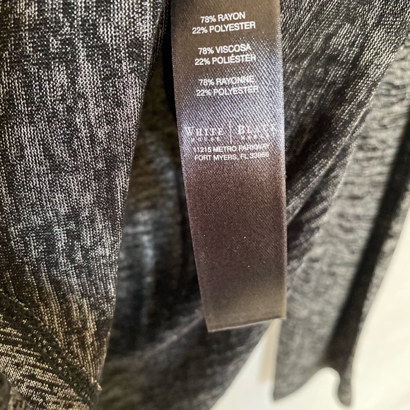 WHBM // Metallic long sleeve Blouse - Picture 3 of 5